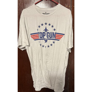 Top Gun Movie Logo T Shirt Men's Size XXL White